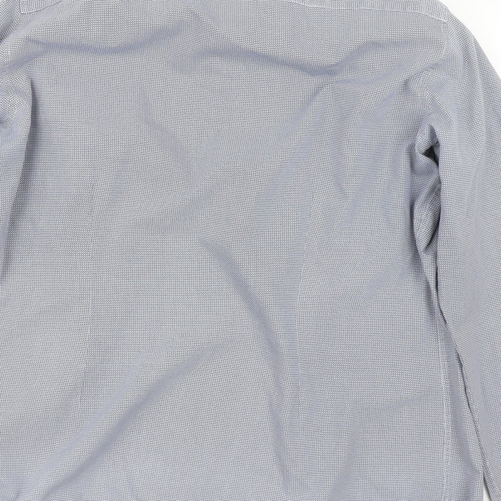 NEXT Mens Blue Geometric   Dress Shirt Size M