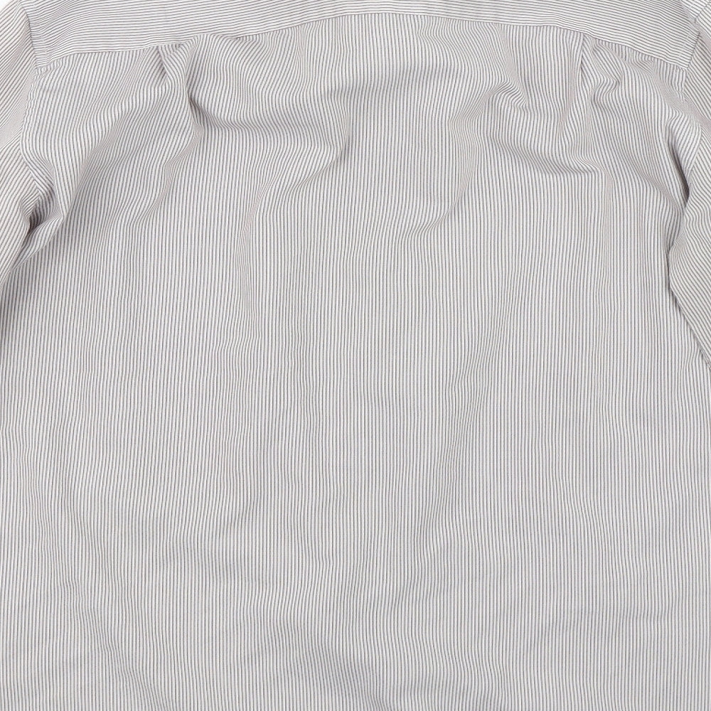 NEXT Mens Red Striped   Dress Shirt Size M