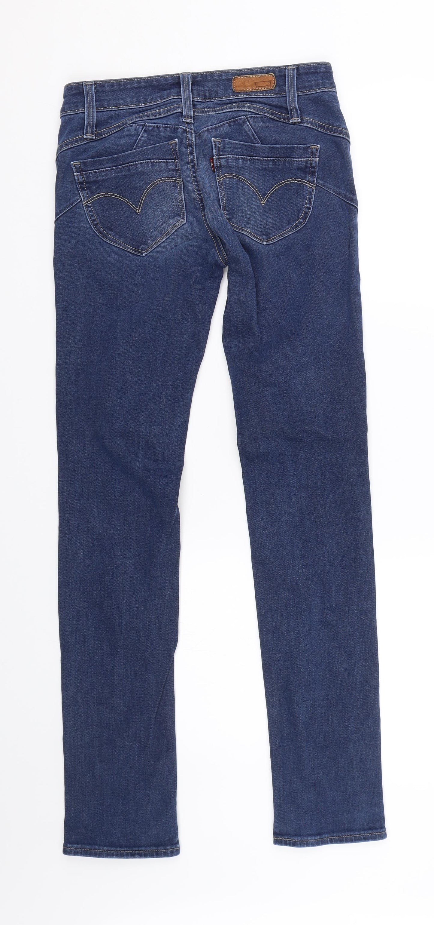 Levis Womens Blue  Denim Skinny Jeans Size 25 L28.5 in