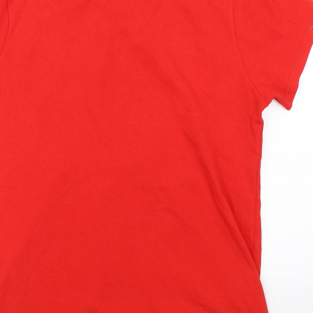 Delta Womens Red   Basic T-Shirt Size M  - Wonderwoman