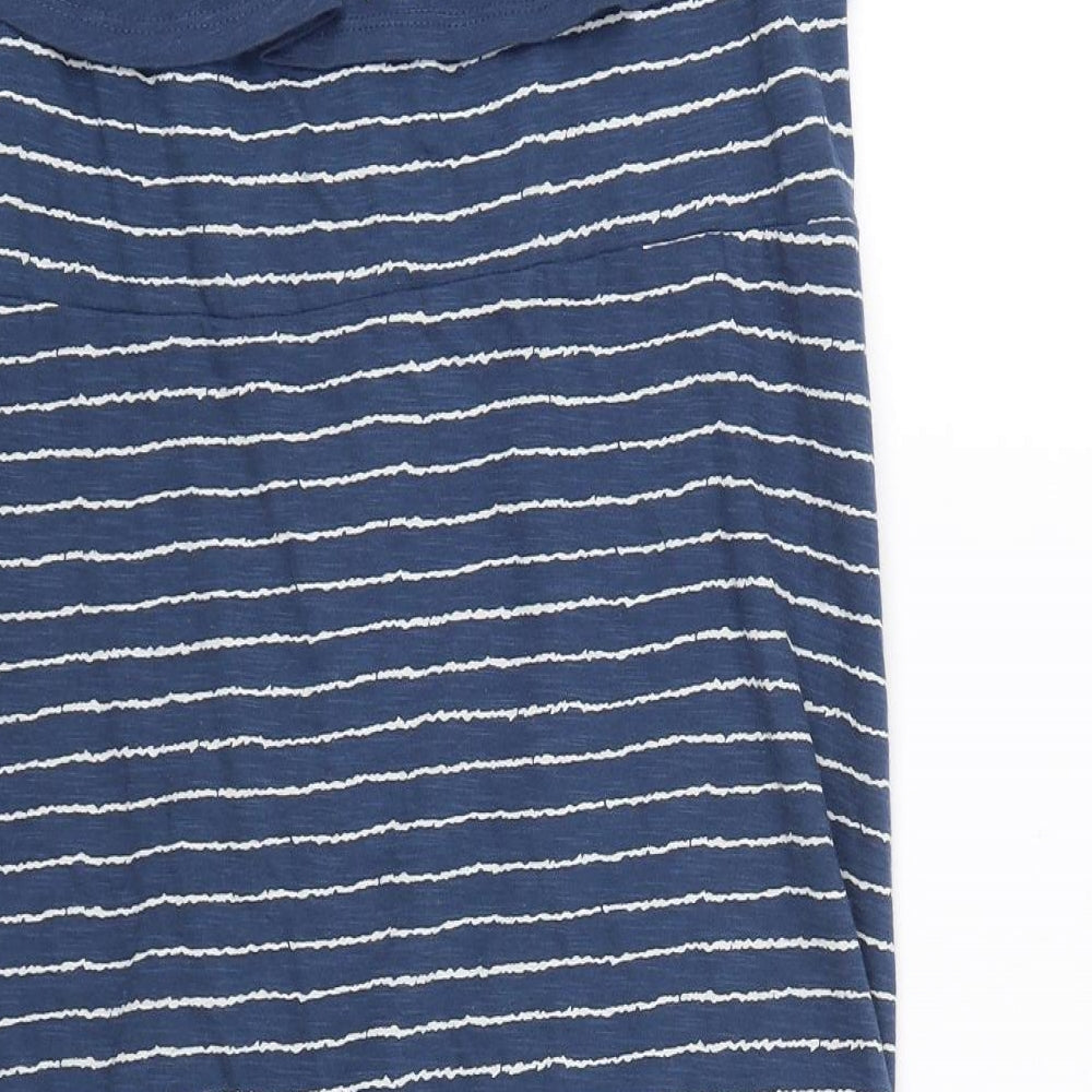 Debenhams Womens Blue Striped  T-Shirt Dress  Size 12  - Summer