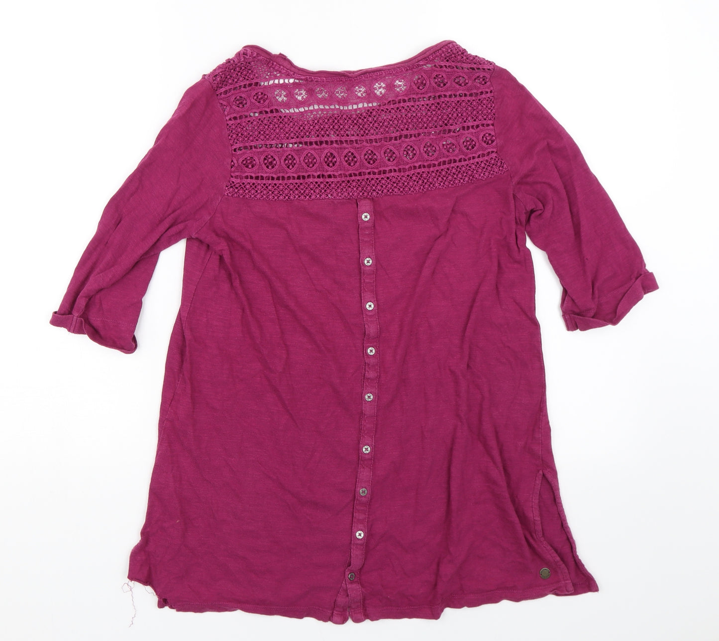 FatFace Womens Purple Floral  Basic T-Shirt Size 10
