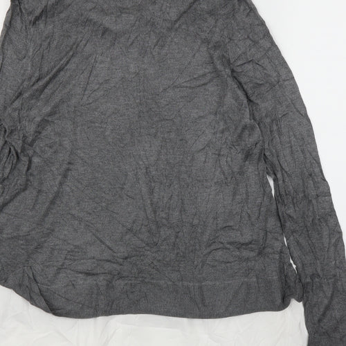 H&M Womens Grey   Basic Blouse Size L