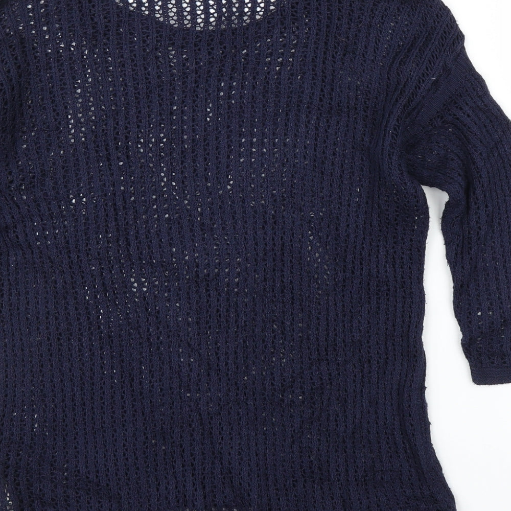 Stile Benetton Womens Blue   Pullover Jumper Size S