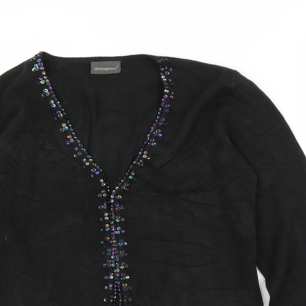 Primark Womens Black   Cardigan Jumper Size 14