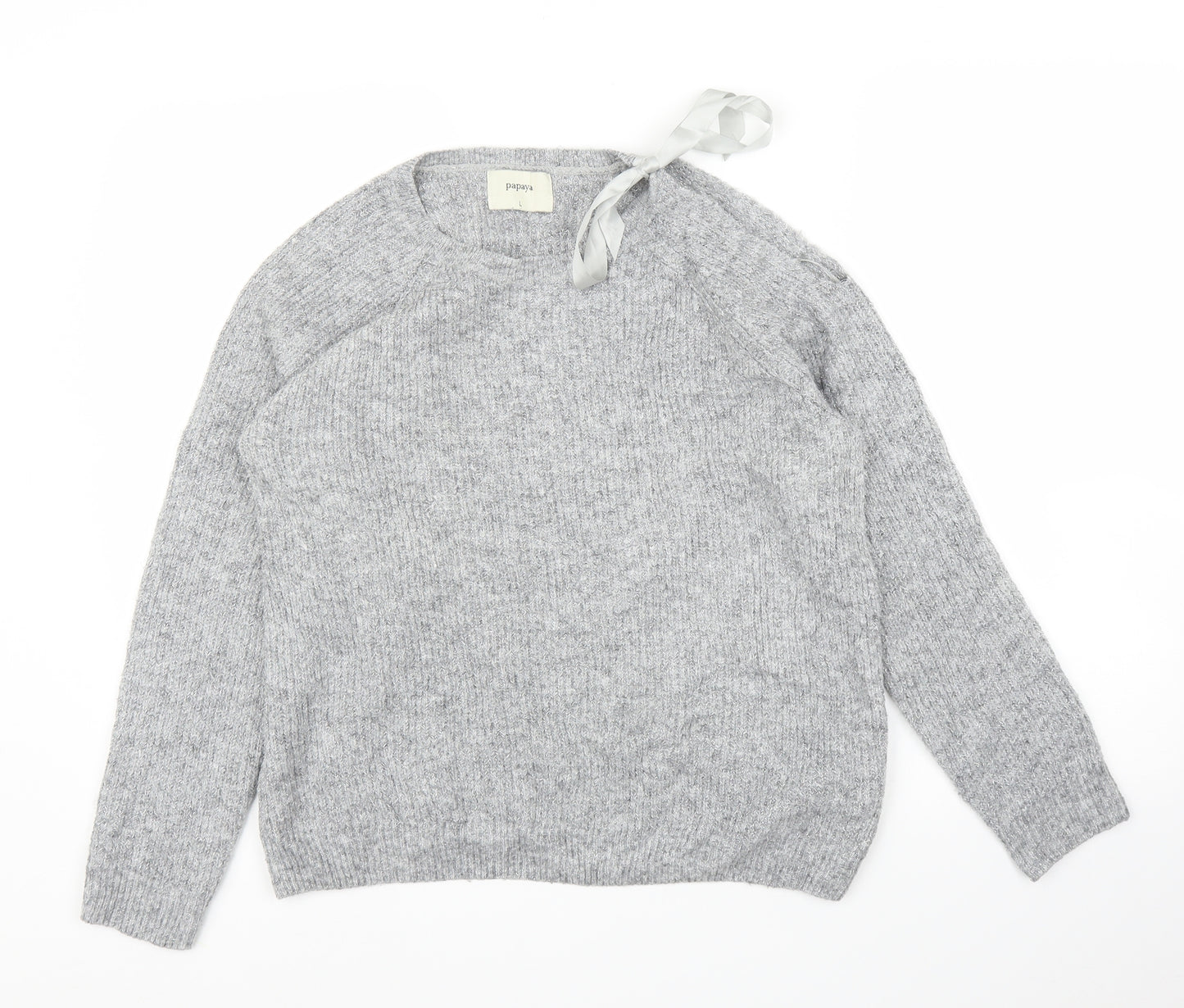 Papaya Womens Grey   Pullover Jumper Size L