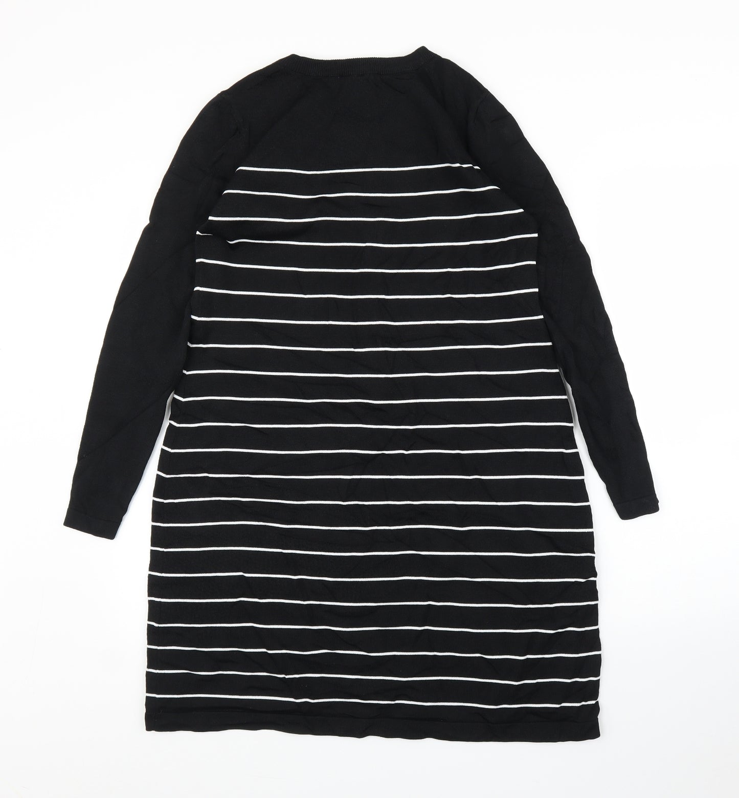 Seraphine Womens Black Striped  Jumper Dress  Size 10