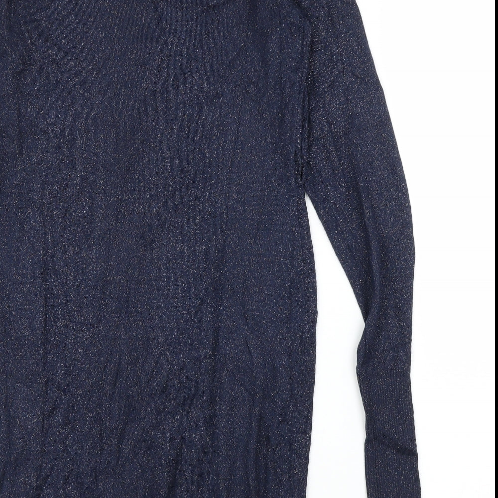 H&M Womens Blue   Tunic Blouse Size M