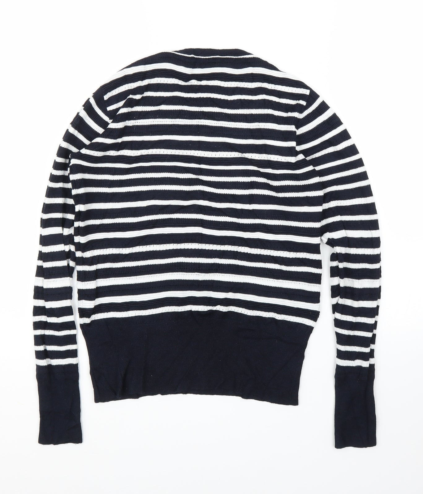 Warehouse Womens Blue Striped  Pullover Jumper Size 10