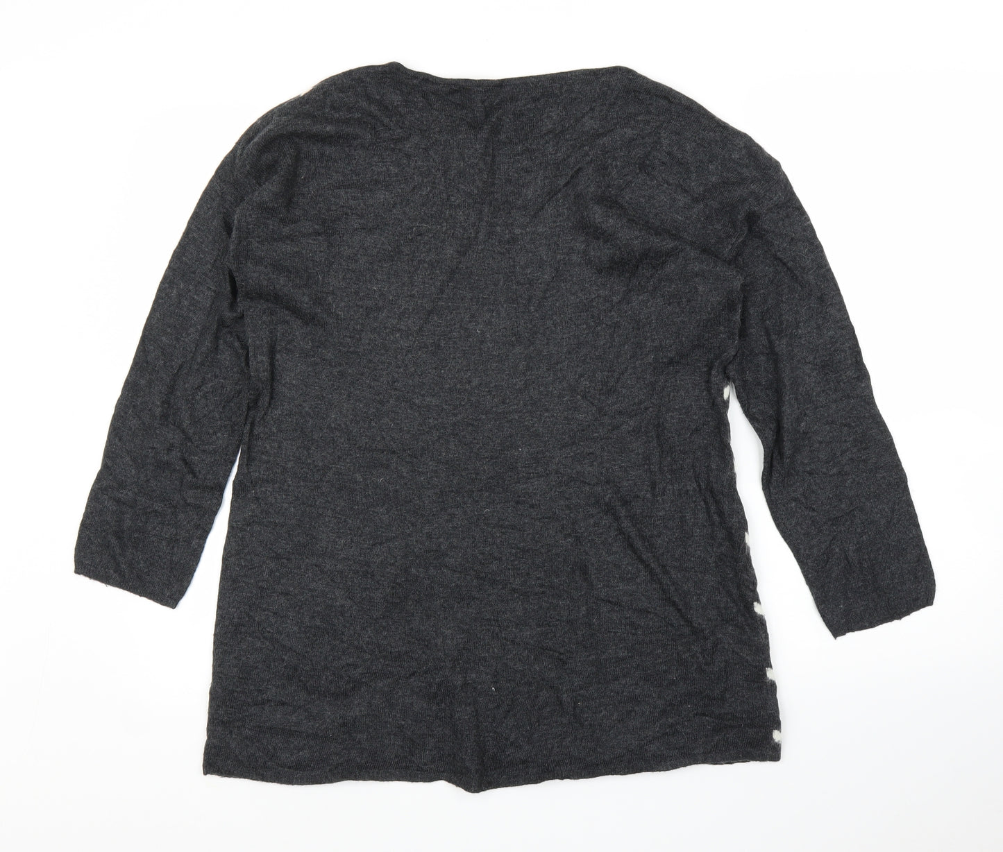 Roman Womens Grey   Tunic Blouse Size 10  - Love heart