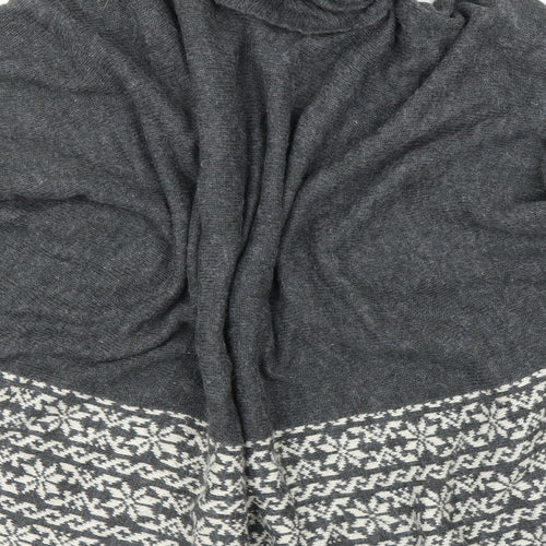 Roman Womens Grey Fair Isle  Pullover Jumper Size S