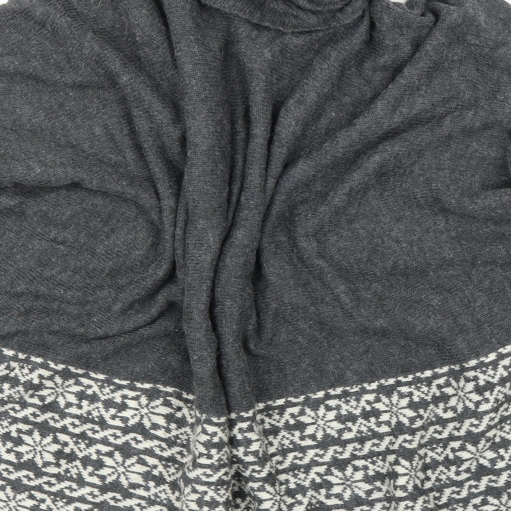 Roman Womens Grey Fair Isle  Pullover Jumper Size S