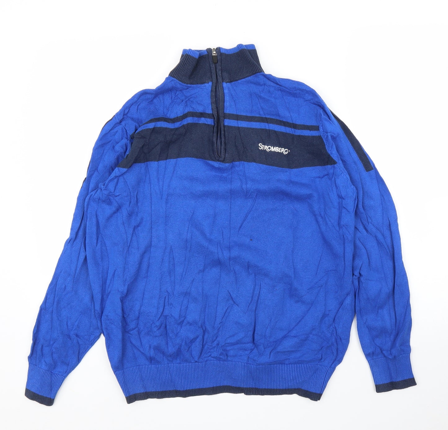 Stromberg Mens Blue   Pullover Jumper Size M