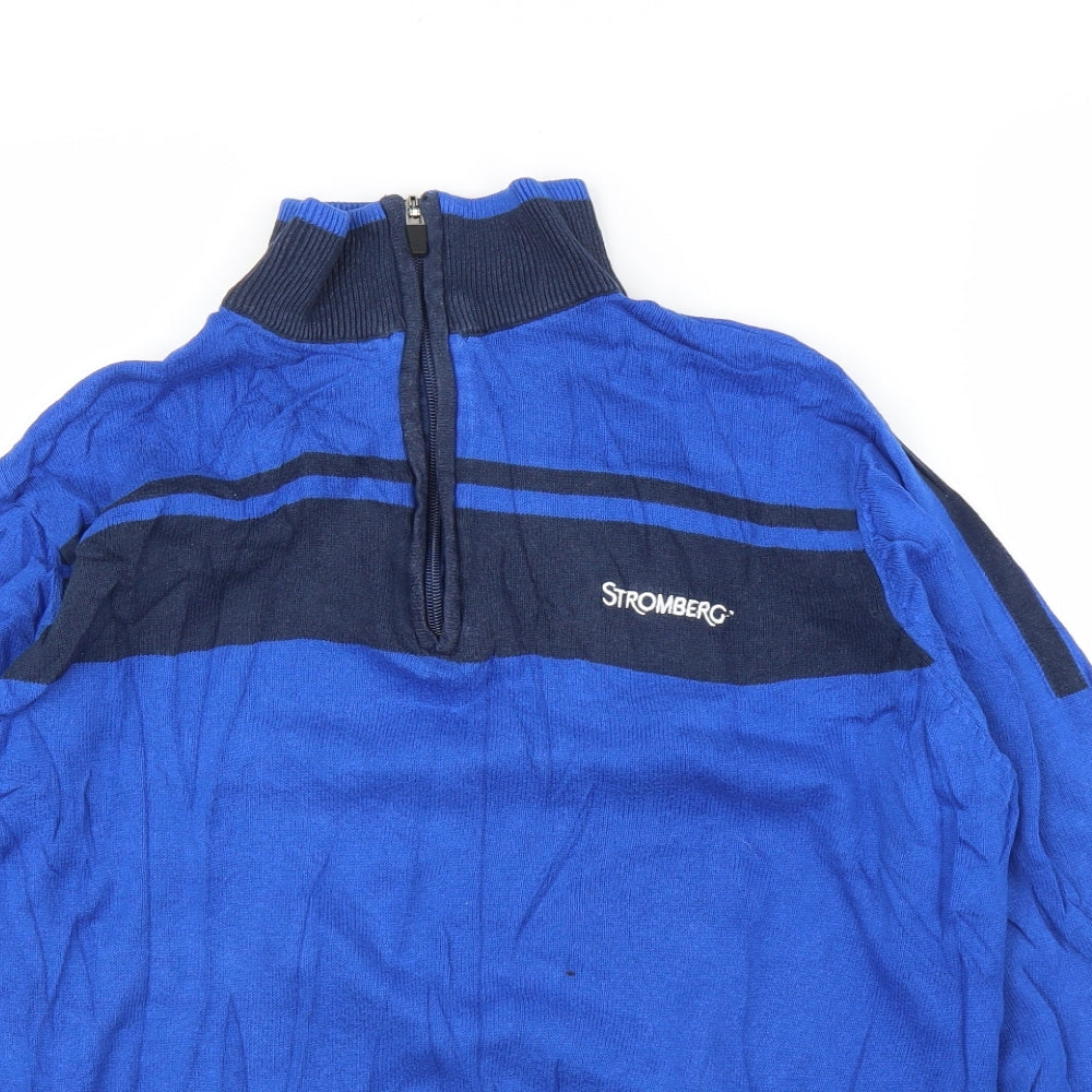 Stromberg Mens Blue   Pullover Jumper Size M