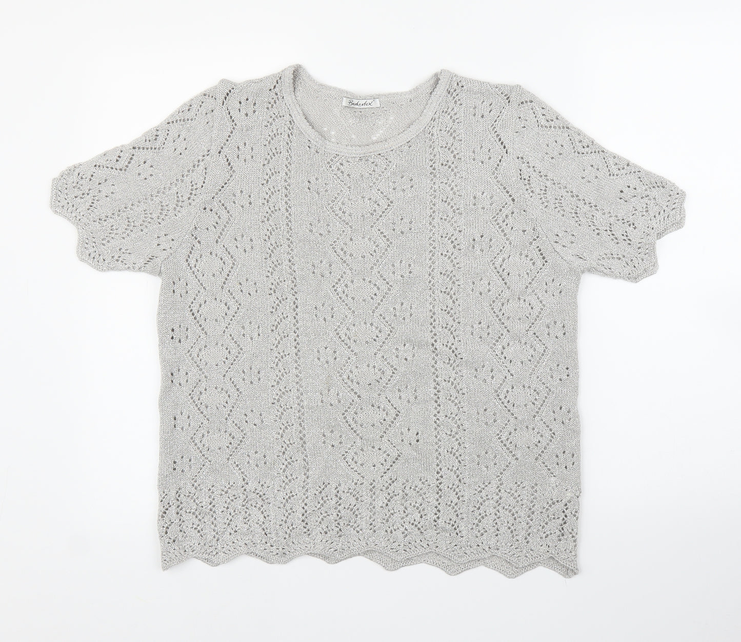 Berkertex Womens Silver   Basic Blouse Size 14