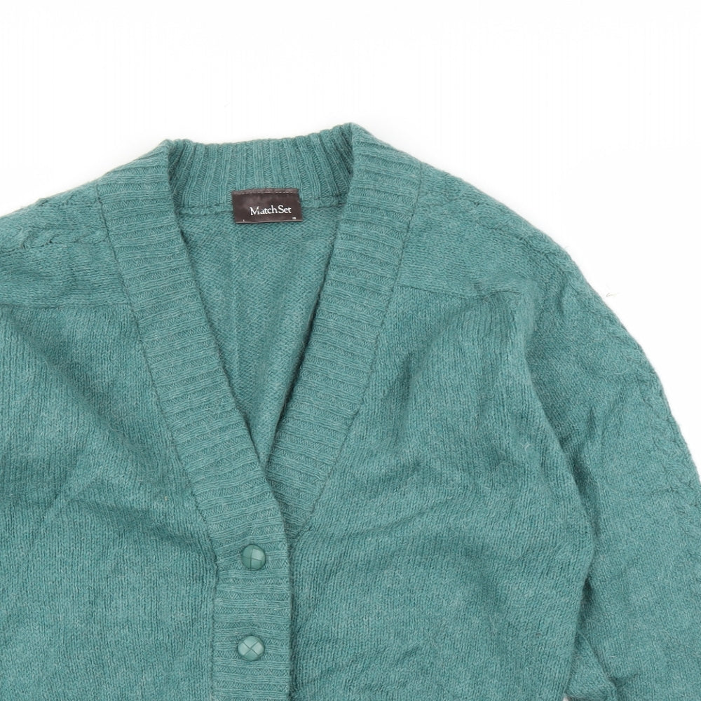 Match Set Womens Green   Cardigan Jumper Size 18