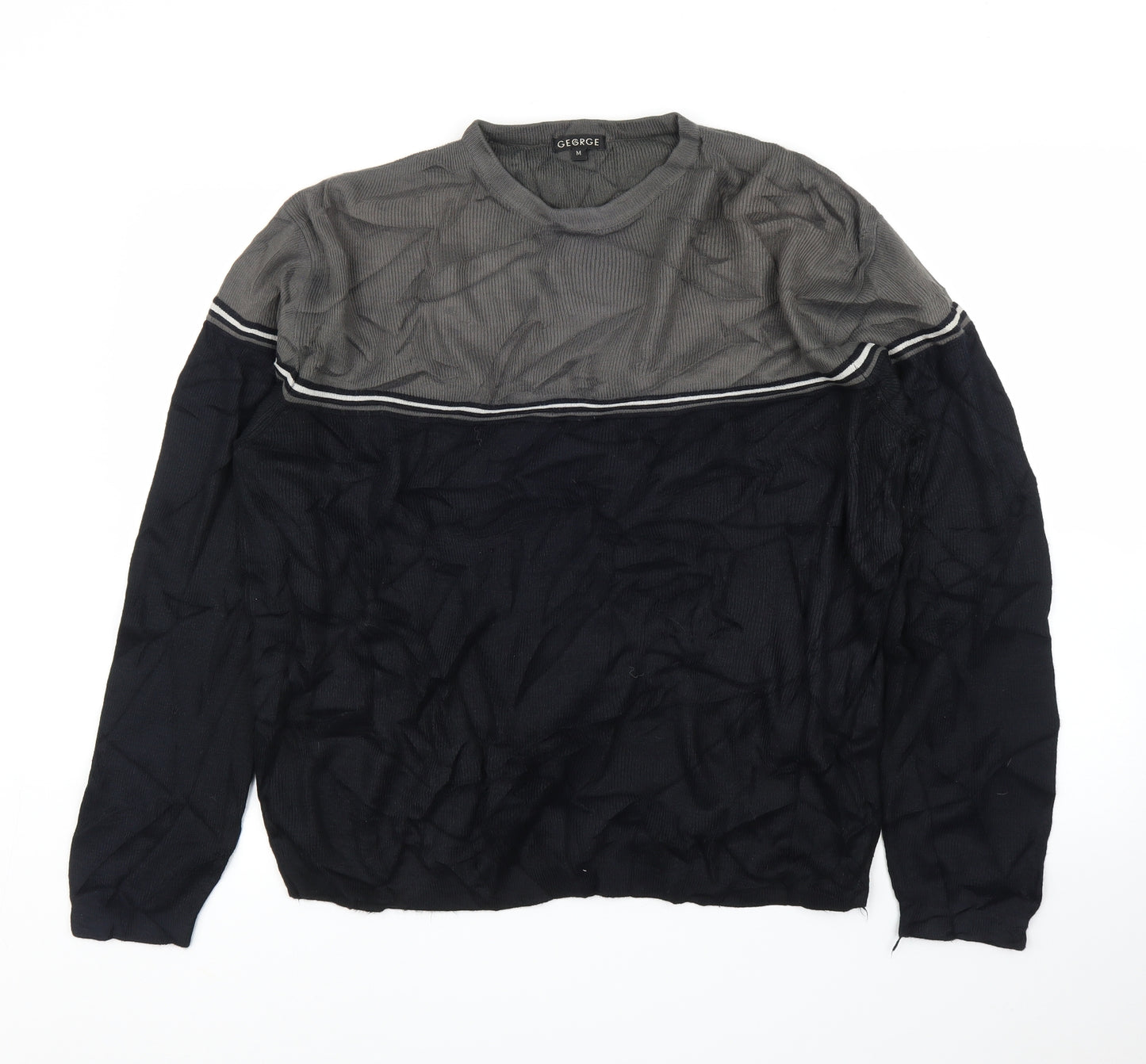 George Mens Black   Pullover Jumper Size M