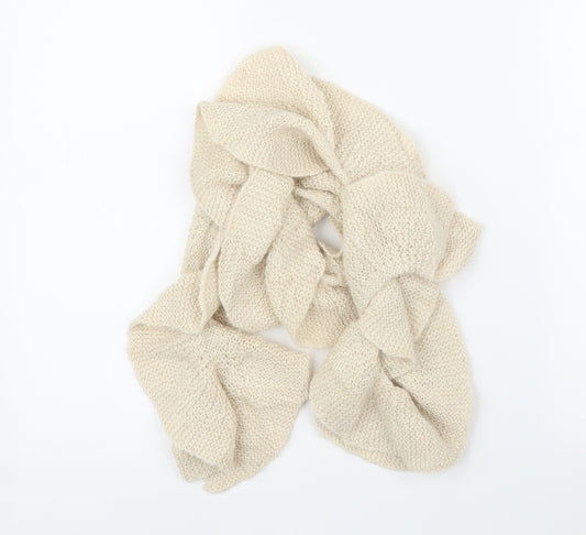 Front view of Preworn unisex ivory scarf