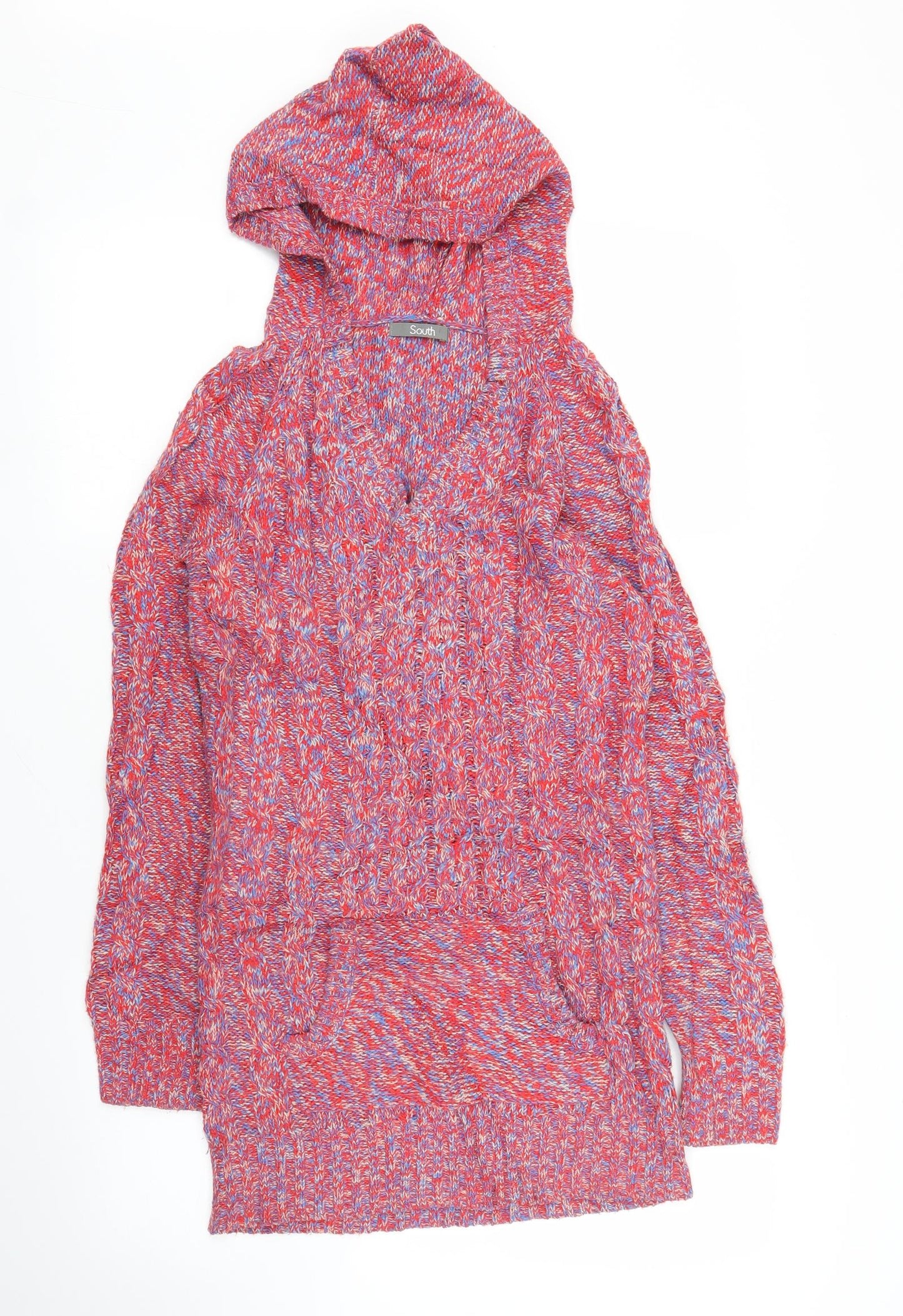 South Womens Red   Pullover Hoodie Size 8
