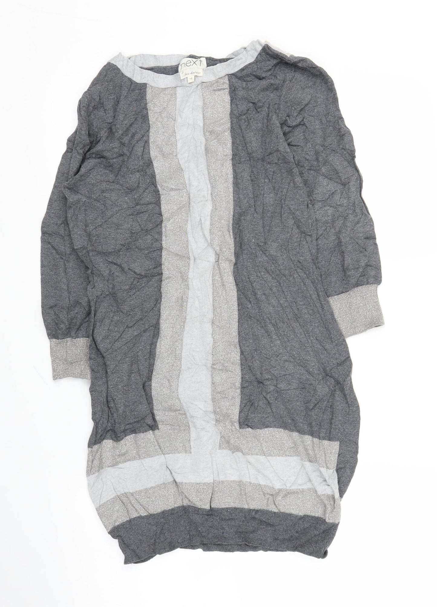 NEXT Womens Grey   Tunic Blouse Size 10