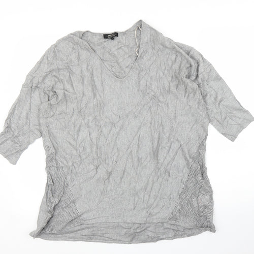 Papaya Womens Grey   Basic Blouse Size M