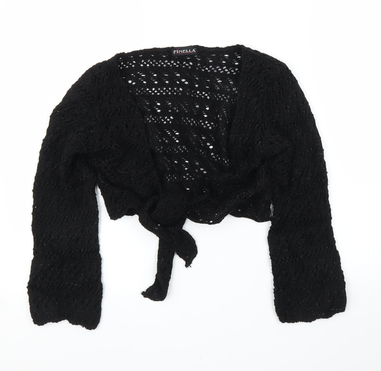 Finella Womens Black   Cardigan Jumper Size S