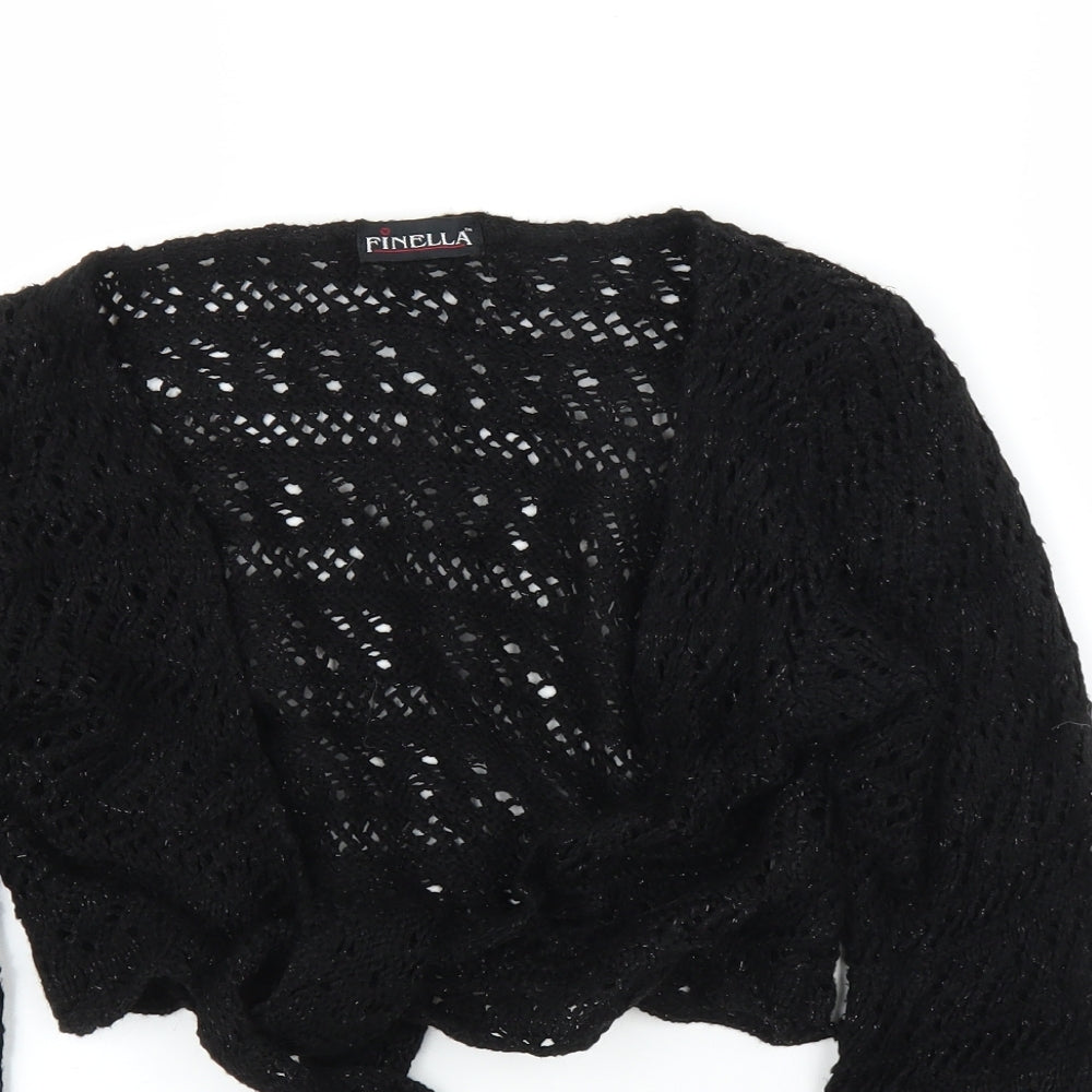 Finella Womens Black   Cardigan Jumper Size S