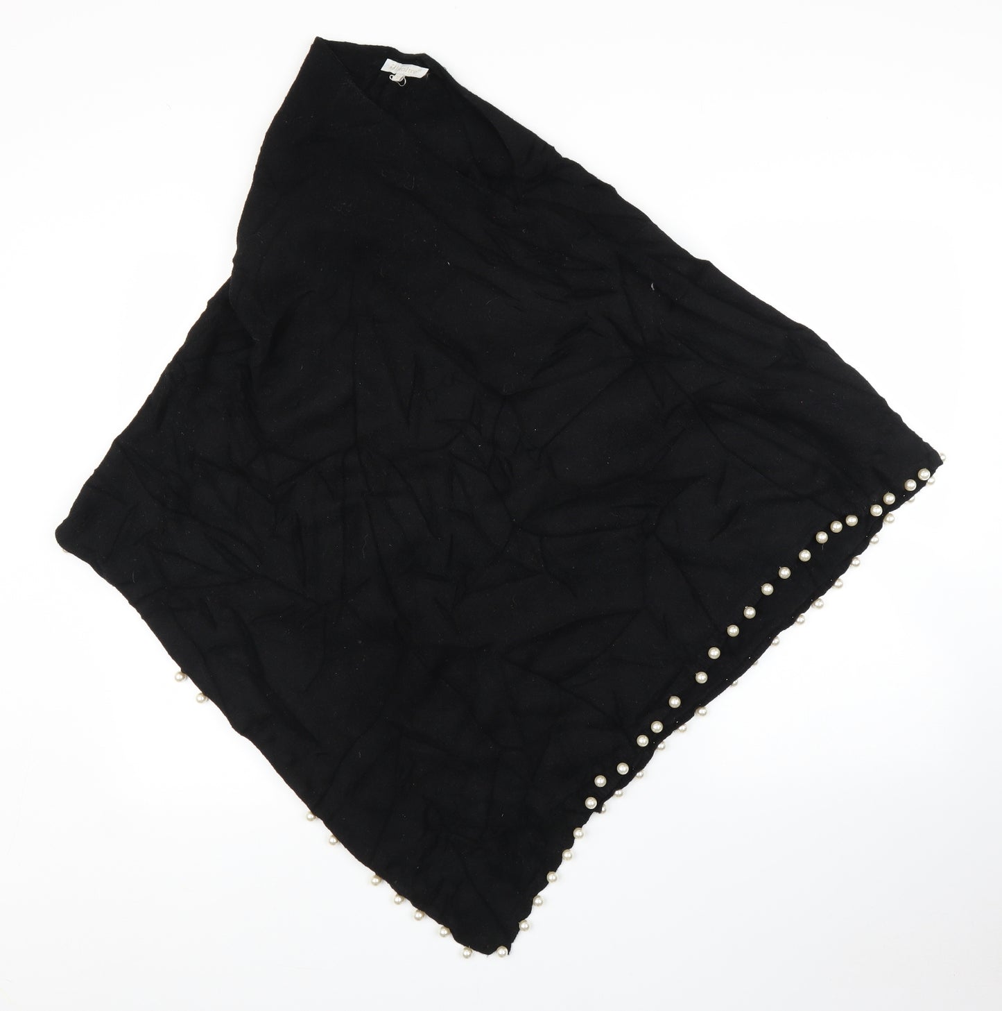 Bluoltre Womens Black   Pullover Jumper One Size  - Poncho, Pearls