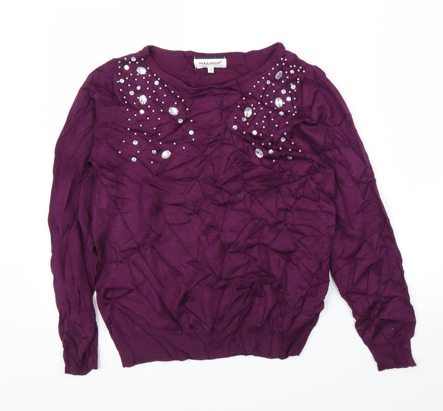 Paramour Womens Purple   Pullover Jumper Size S