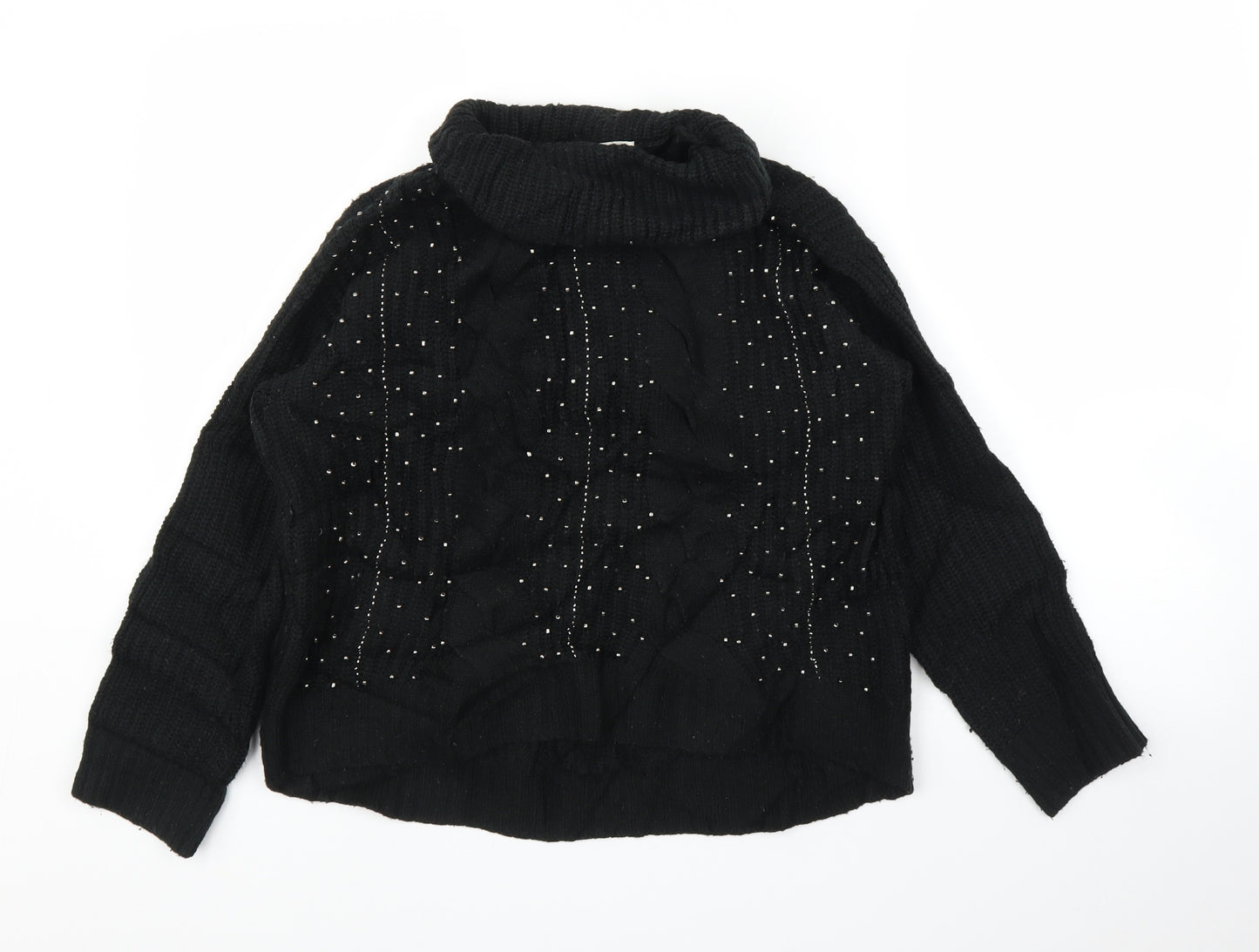 M&S Womens Black   Pullover Jumper Size 10