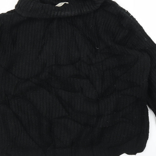 M&S Womens Black   Pullover Jumper Size 10
