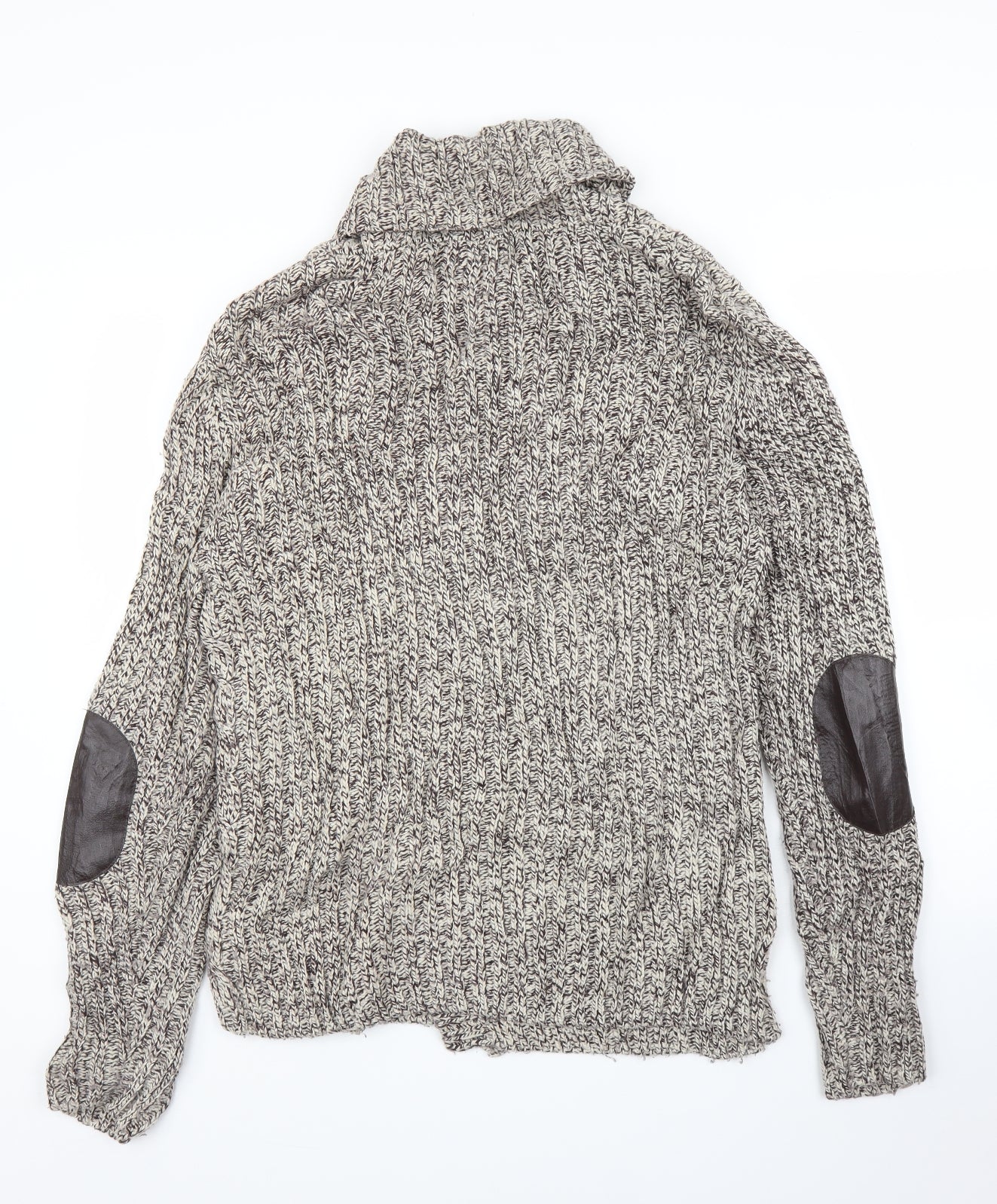 Zara Mens Beige   Cardigan Jumper Size L