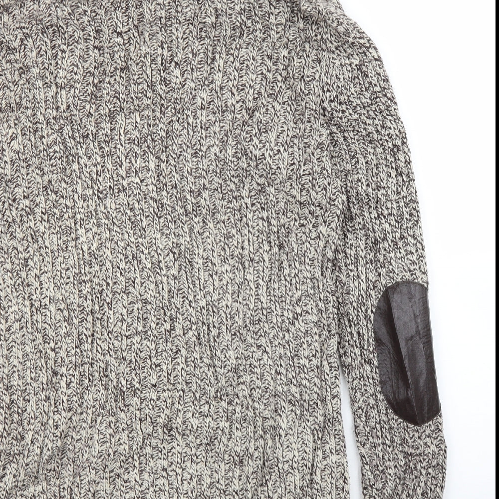 Zara Mens Beige   Cardigan Jumper Size L