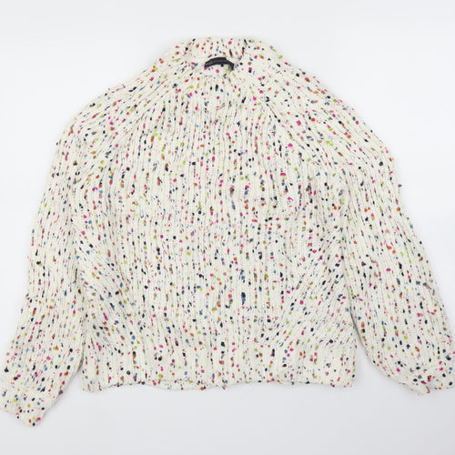 M&S Womens White   Pullover Jumper Size M