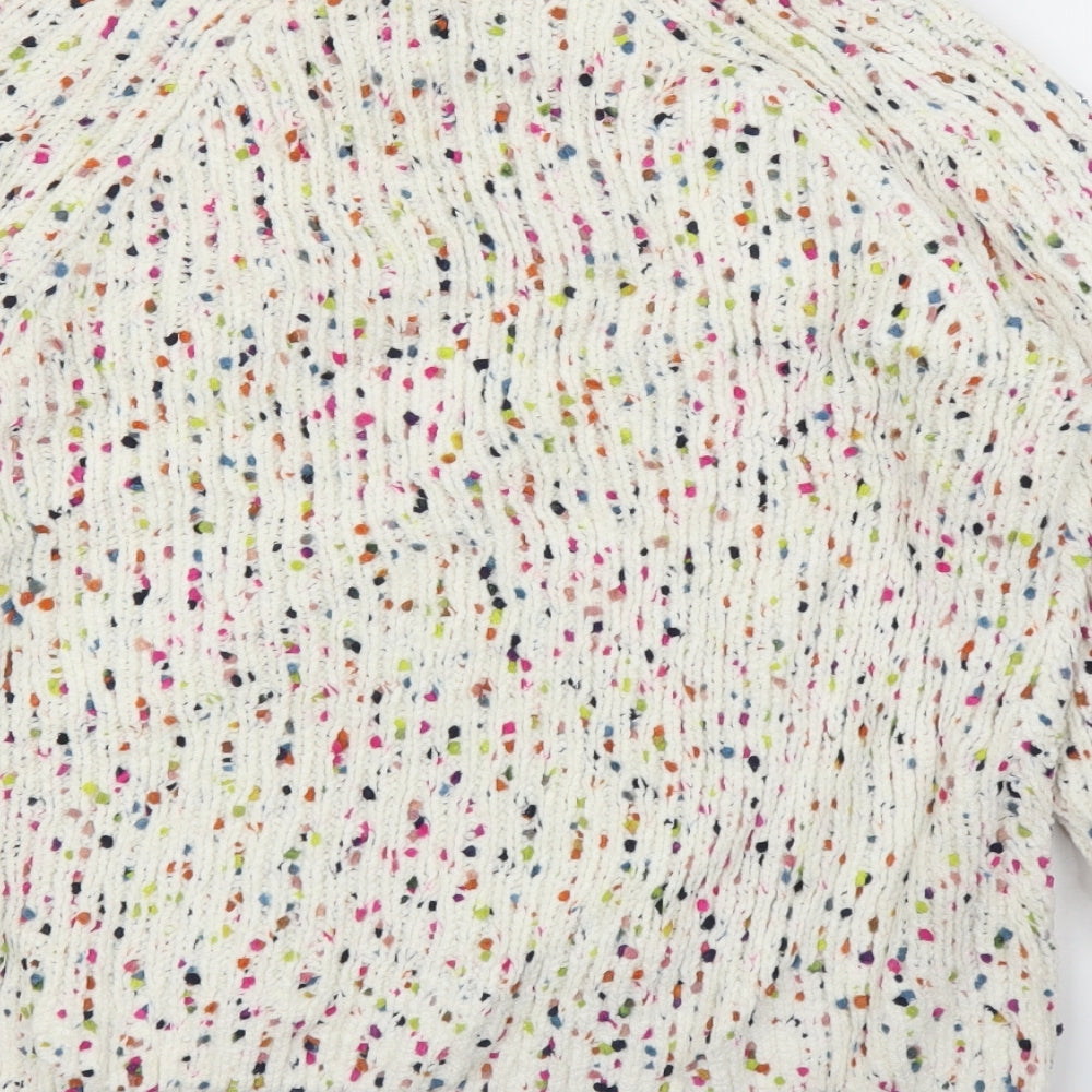 M&S Womens White   Pullover Jumper Size M