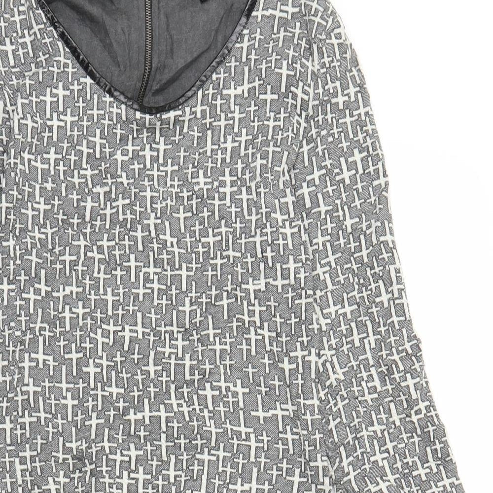 Topshop Womens Grey   A-Line  Size 12