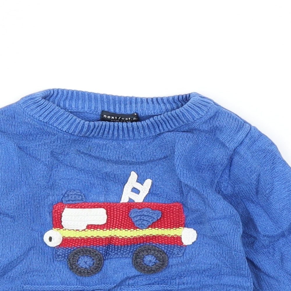 NEXT Boys Blue   Pullover Jumper Size 9-12 Months