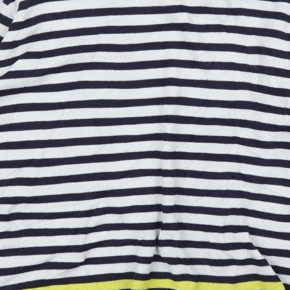 Mango Womens Blue Striped  Pullover Jumper Size S