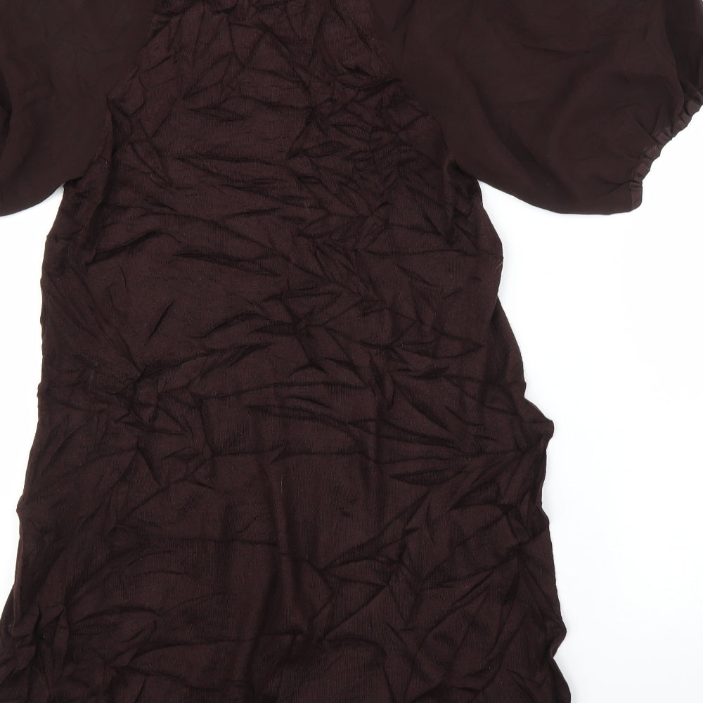 Monsoon Womens Brown   Tunic Blouse Size 8