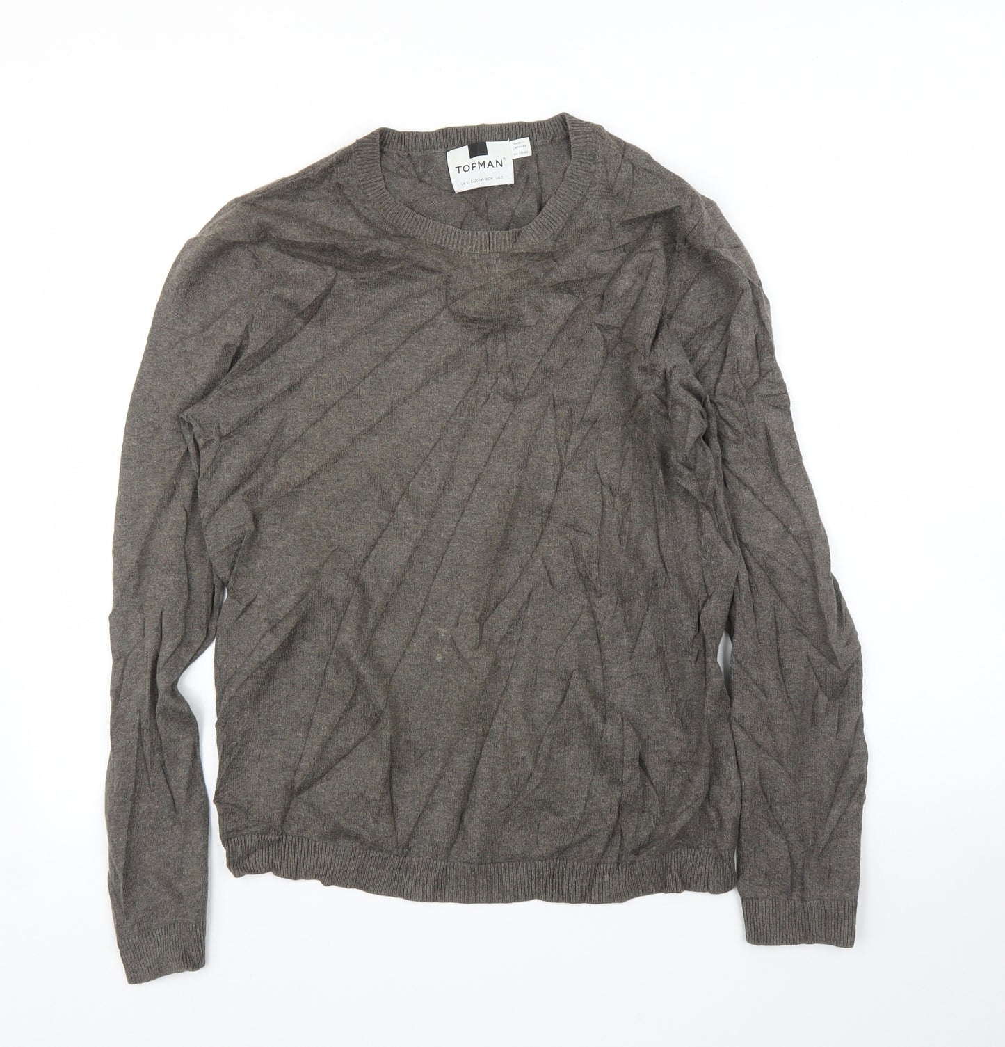 Topman Mens Brown   Pullover Jumper Size S