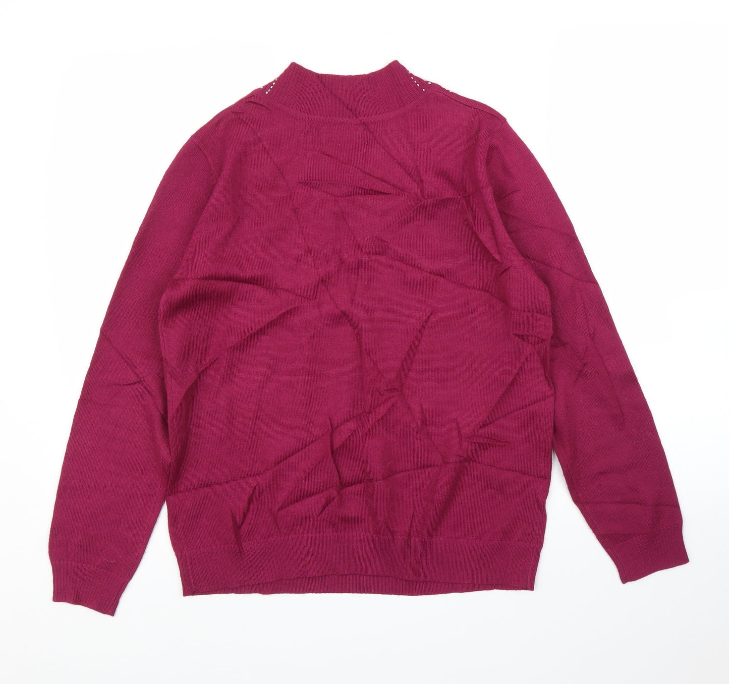 Afibel Womens Purple   Pullover Jumper Size 14