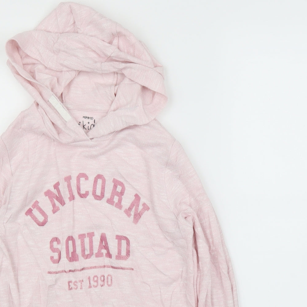 Pep&Co Girls Pink   Pullover Jumper Size 10 Years