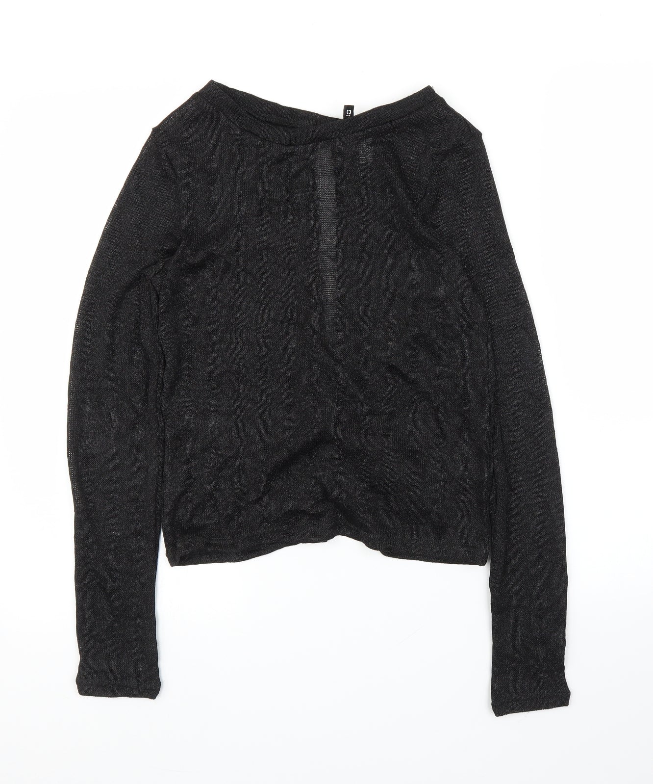 H&M Womens Black   Basic Blouse Size S  - Split down back