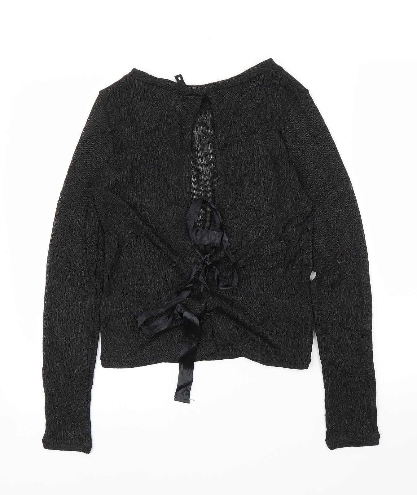 H&M Womens Black   Basic Blouse Size S  - Split down back