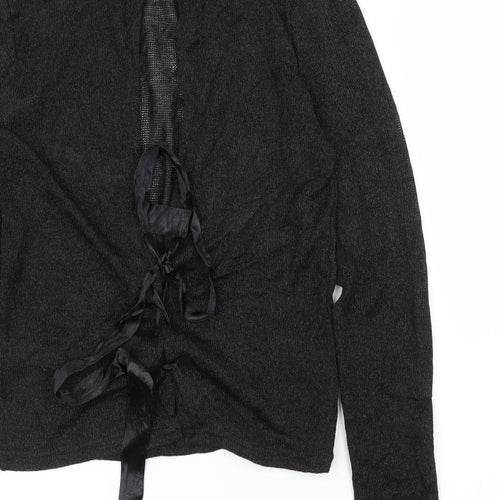 H&M Womens Black   Basic Blouse Size S  - Split down back