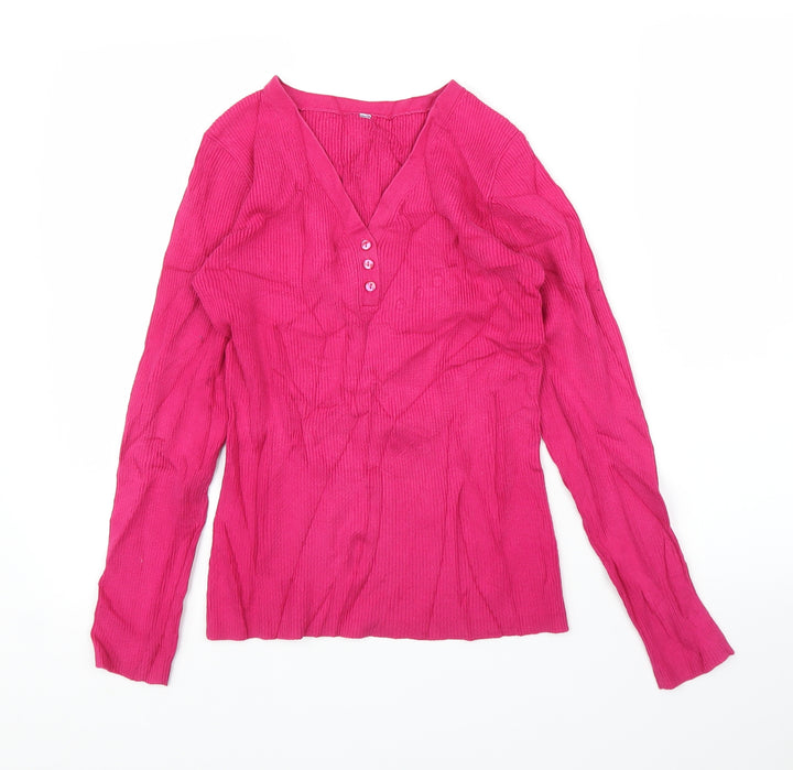 BHS Womens Pink Pullover Jumper Size 12