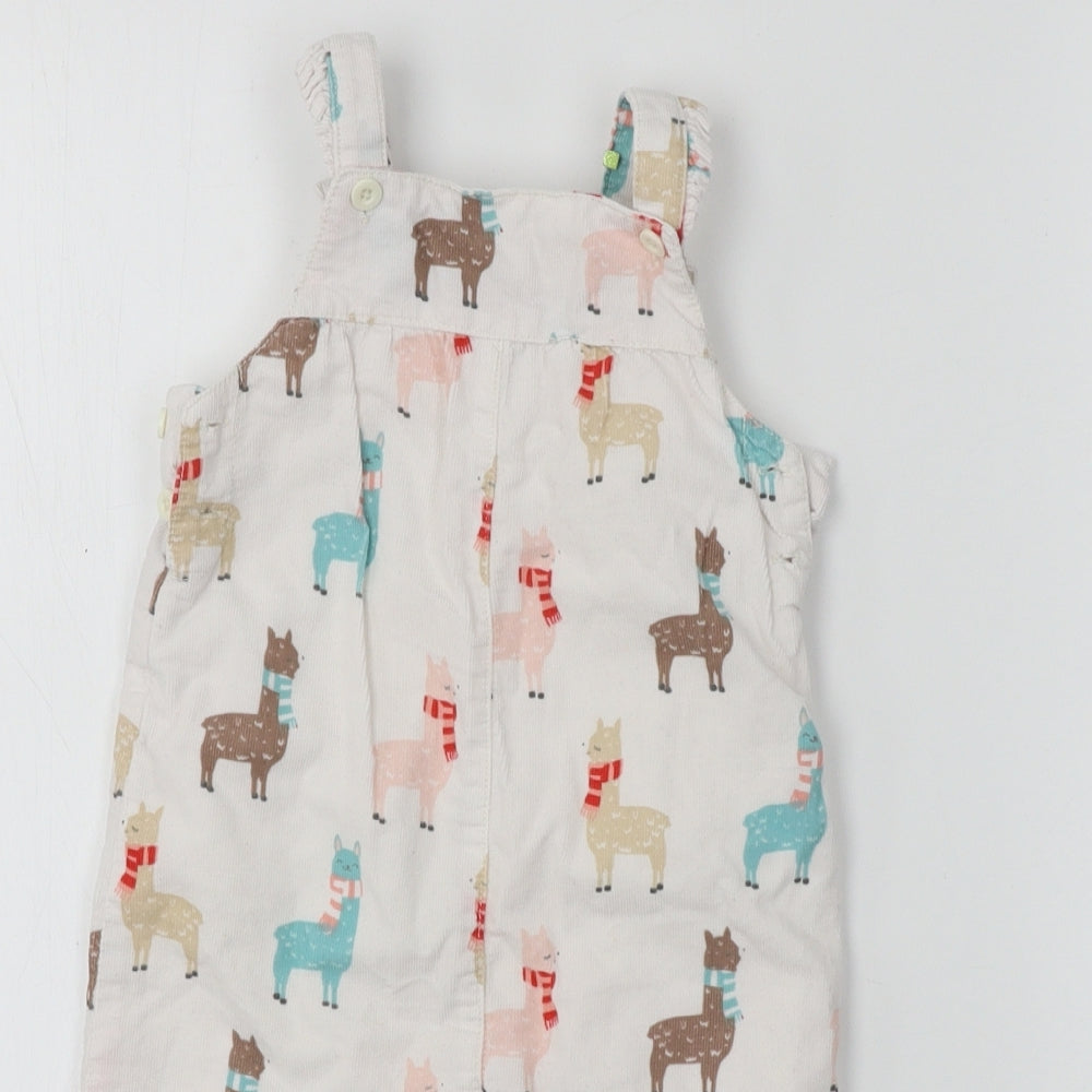 John Lewis  Girls White   Babygrow One-Piece Size 9-12 Months