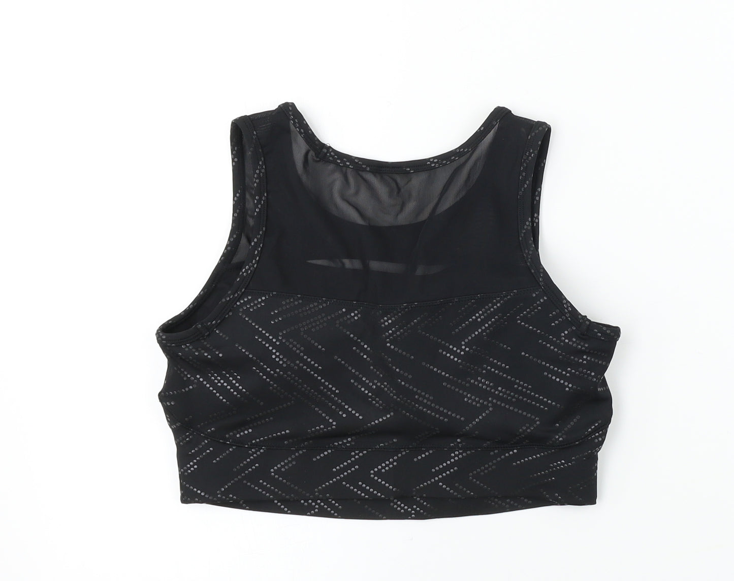 USA Pro  Womens Black   Cropped T-Shirt Size 12