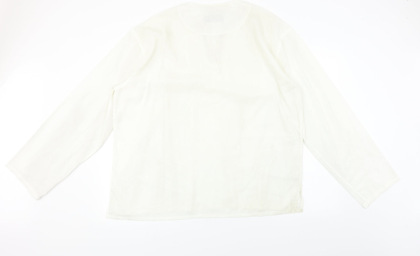 rock Womens White   Basic Blouse Size 2XL