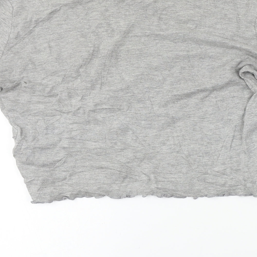 Topshop  Womens Grey   Basic T-Shirt Size 6